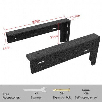 Easy installation Heavy-duty shelf bracket